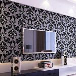 کاغذ دیواری طرح دار پذیرایی