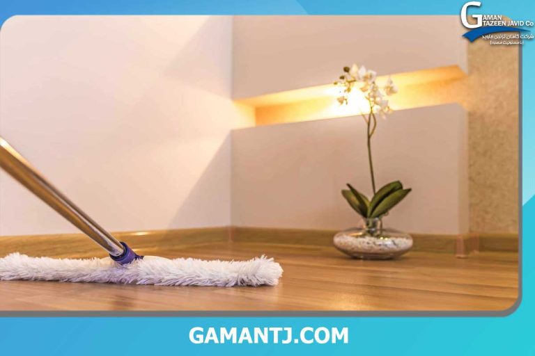 تمیز کردن کفپوش pvc