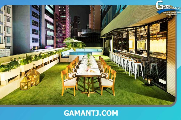 چمن مصنوعی برای رستوران