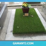 چمن مصنوعی دور قبر
