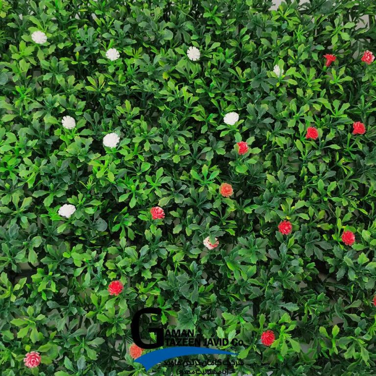 دیوار سبز مصنوعی مدل نارون ژاپنی گلدار