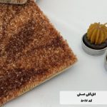 موکت ظریف مصور ائل گلی رنگ عسلی
