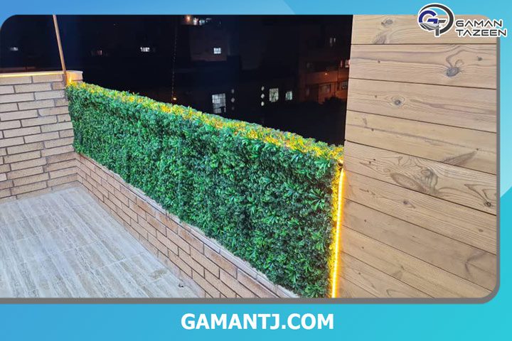 دیوار سبز مصنوعی کد 10 آقای پیروی در محله معالی آباد شیراز