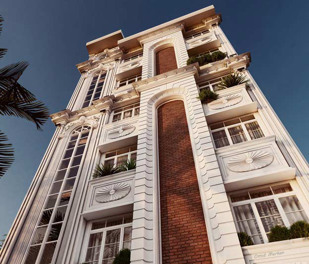 طراحی نما در ساختمان‌ها: زیبایی با سنگ‌های نما