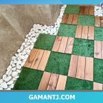 تایل ترموود چمن تایل -قلوه سنگ و پنل آکاردئونی خانم خسروی