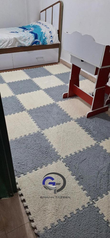 موکت تایل مسکونی رنگ طوسی روشن