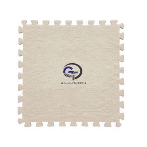 موکت پازلی کرم| کفپوش پازلی رنگ کرم