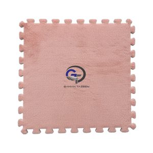 موکت پازلی گلبهی| کفپوش پازلی رنگ گلبهی