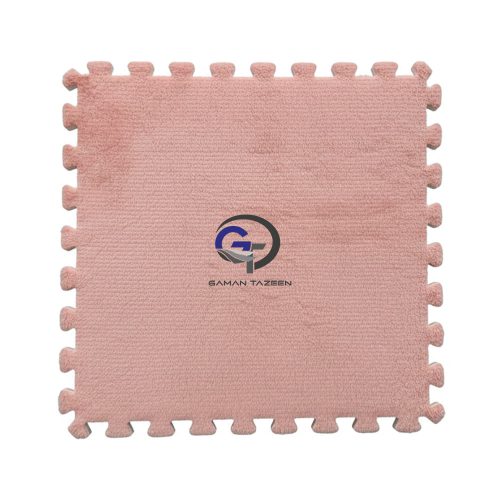 موکت پازلی گلبهی| کفپوش پازلی رنگ گلبهی