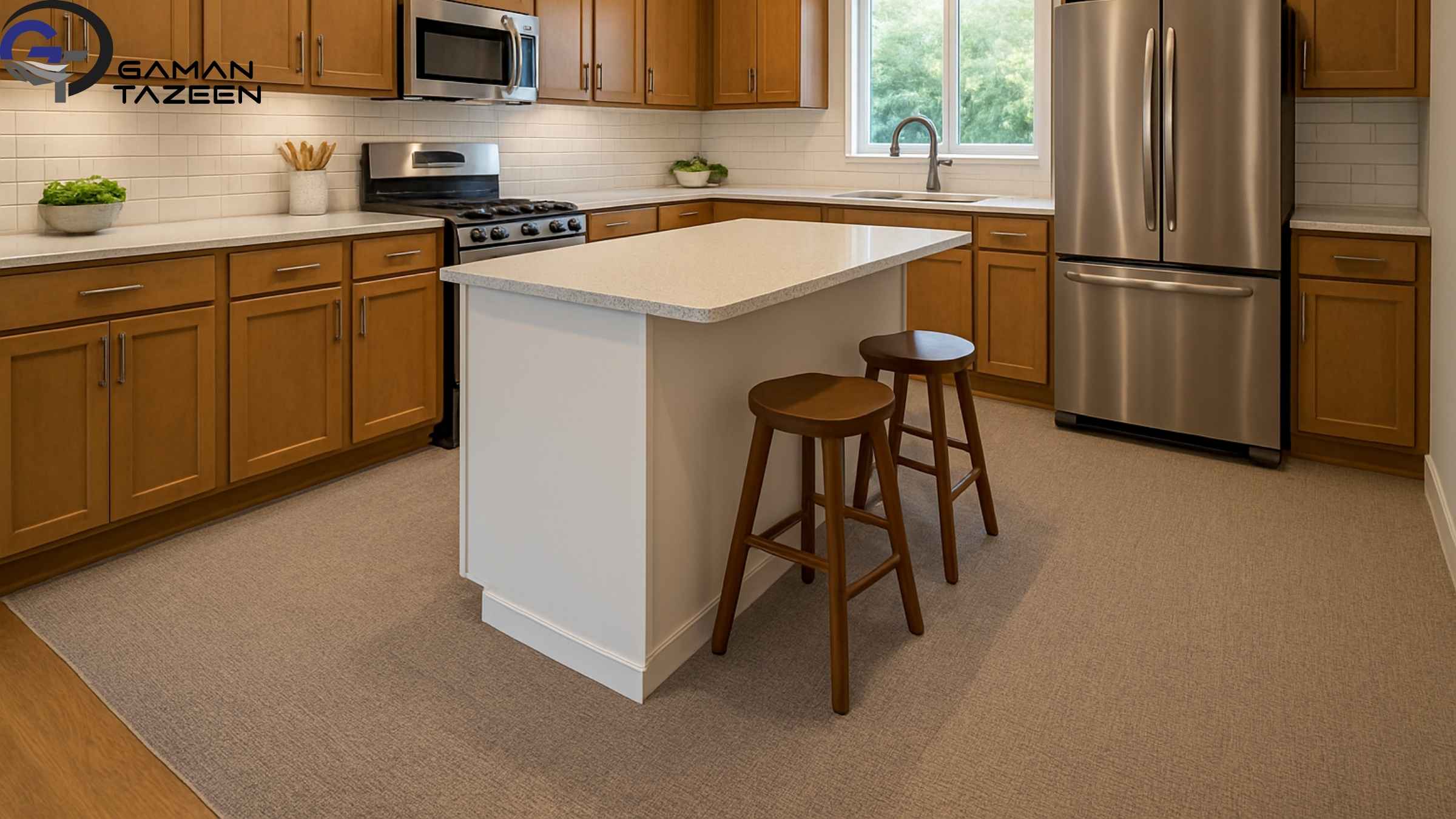 کف آشپزخانه چی پهن کنم ؟ موکت آشپزخانه