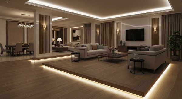 نورپردازی کف