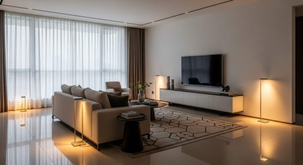 نورپردازی کف خانه