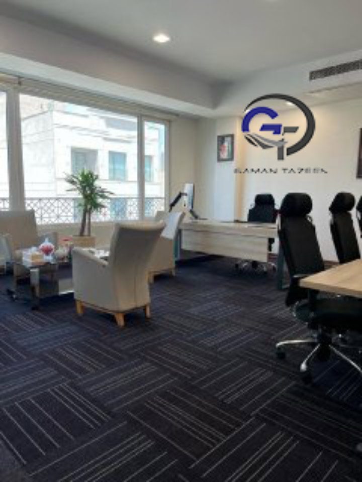 موکت تایل اداری کد 1001 و 9001 برای شرکت رایان بورس 2 rayan1