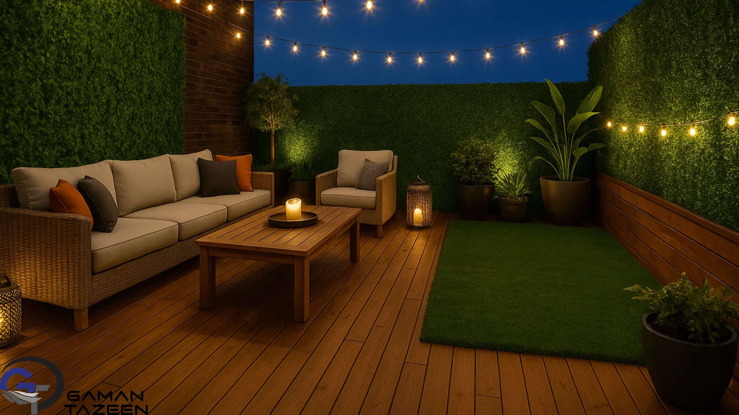 دیزاین تراس بزرگ