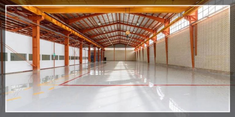 یک نمونه سوله صنعتی با کف پوش اپوکسی