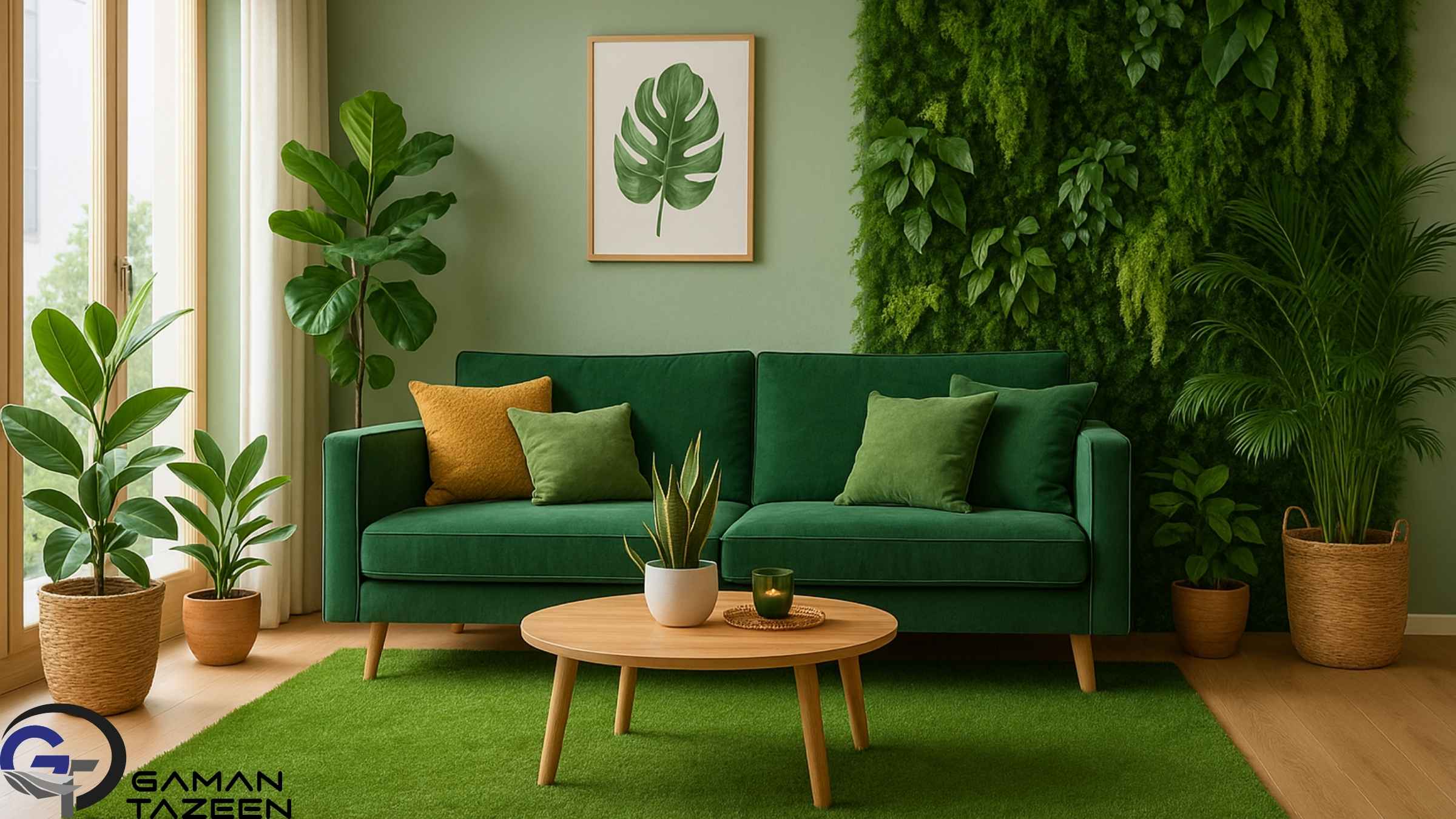 اجرای رنگ سبز در دکوراسیون داخلی