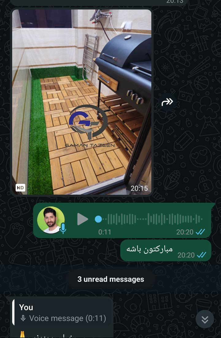اجرا شده ترموود و چمن خانم نجف قلی زاده از تهران 3 خانم نجف قلی زاده از تهران