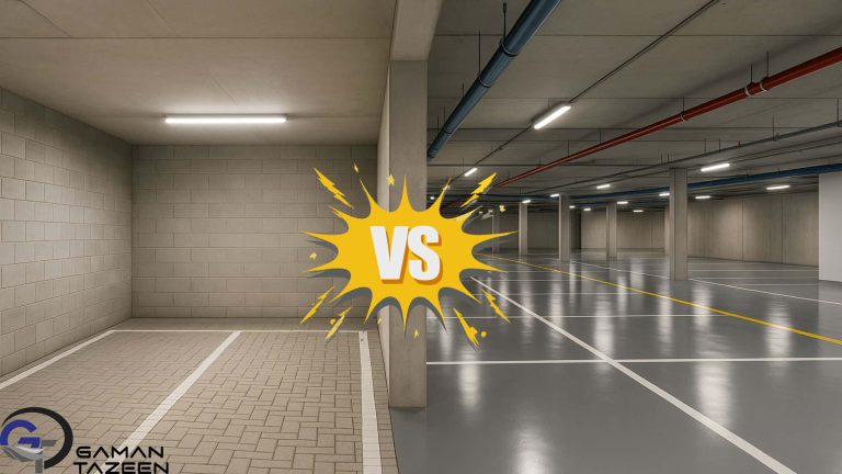 تفاوت بین کفپوش پارکینگ تجاری و مسکونی