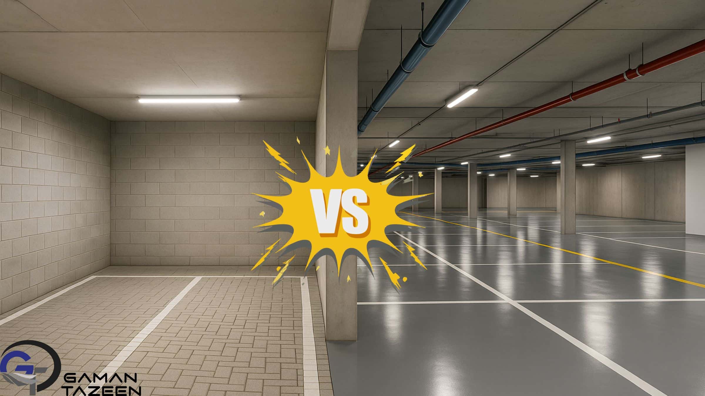 تفاوت بین کفپوش پارکینگ تجاری و مسکونی