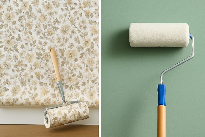 رنگ بهتر است یا کاغذ دیواری